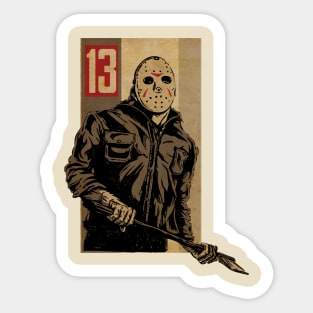 Vintage Horror Film Sticker